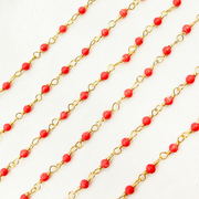 Coral Gold Plated Wire Chain